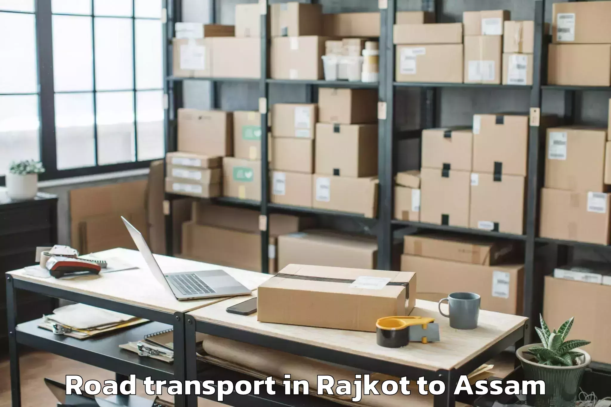 Professional Rajkot to Amguri Road Transport